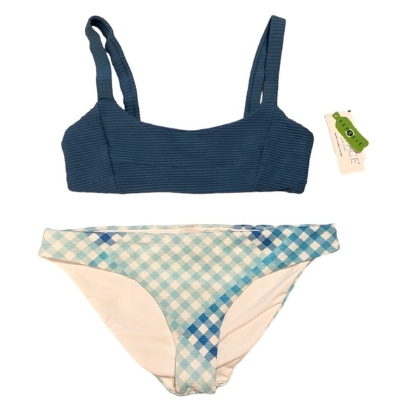 L*space Jess Top/ Sandy Bottom in Picnic Plaid NWT - Picture 1 of 15
